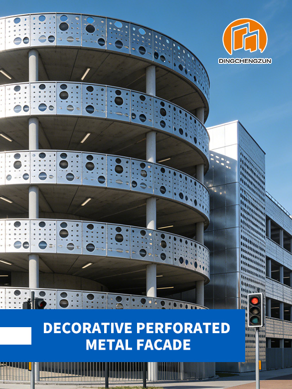 Decorative Perforated Metal Facade