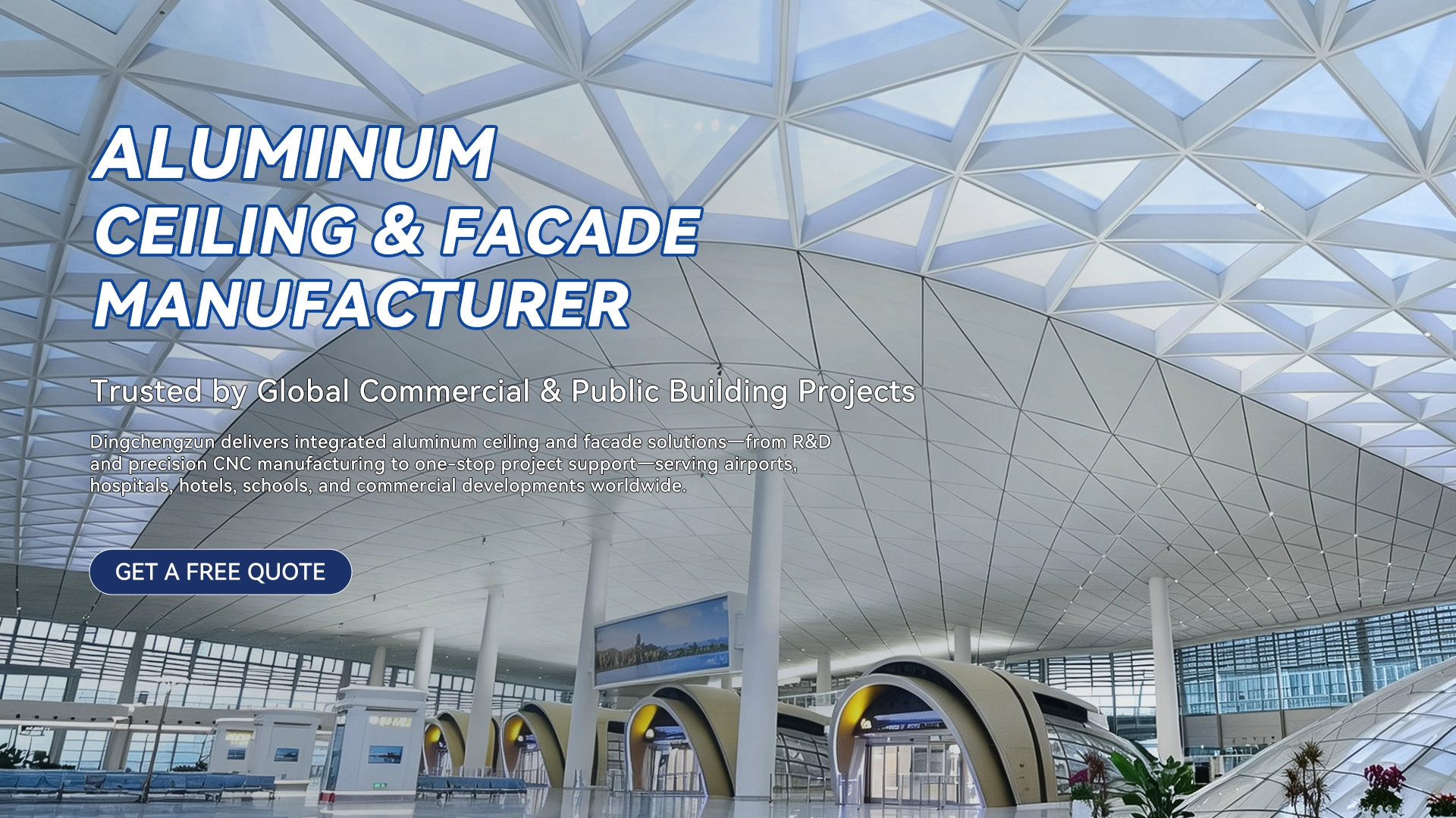 Aluminum ceiling facade manufacturer